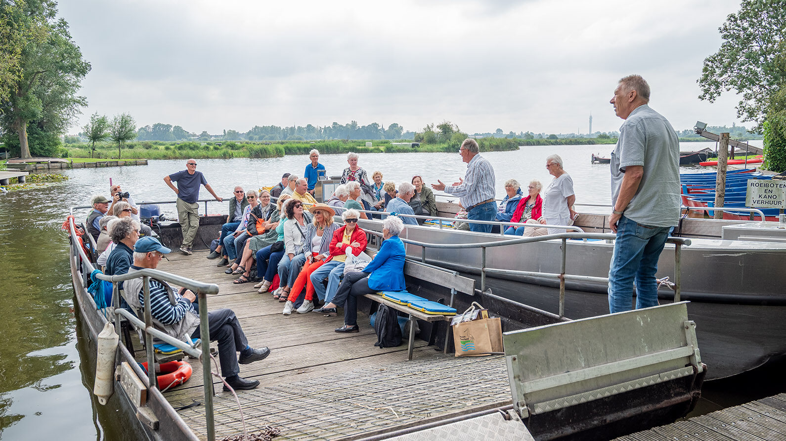 Varen vanaf de Poelboerderij, met BBQ na afloop…