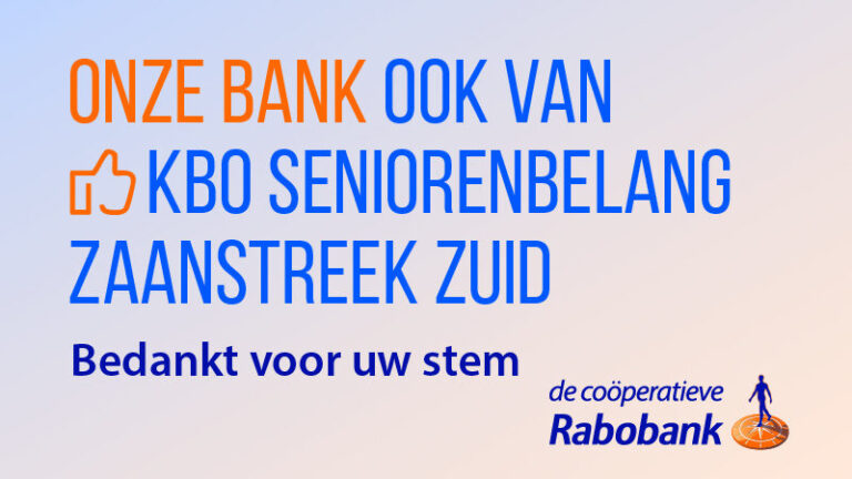 Bedankt voor uw stem